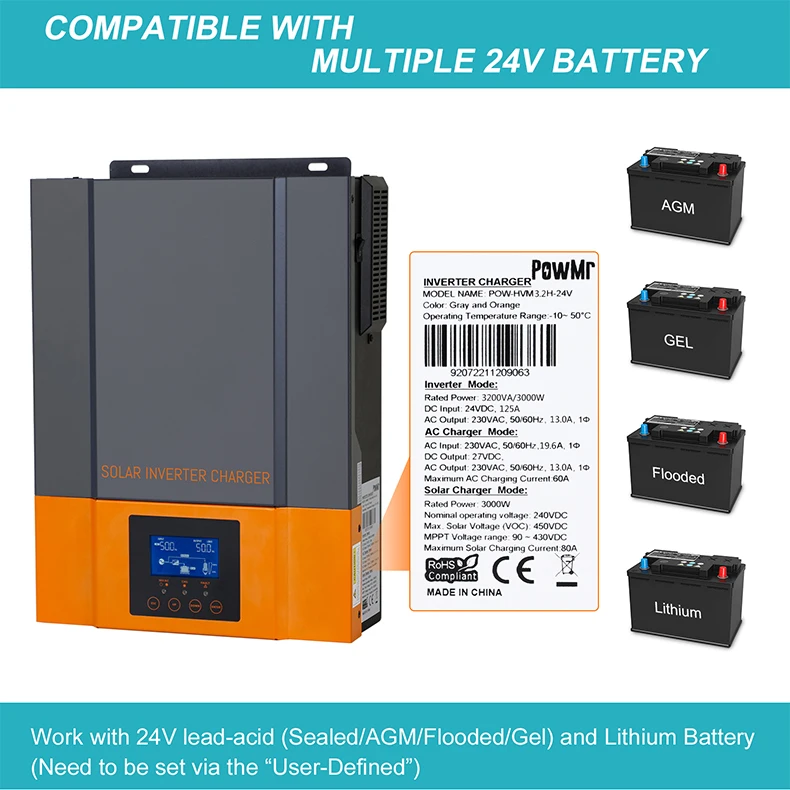 solar inverter price hybrid 7kw 8kw 10kw 15kw energy storage 240v ac split phase   power s