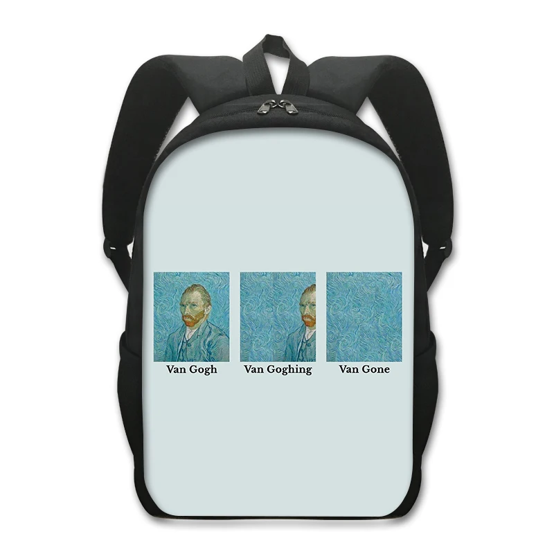 Stop Making Drama You Are Not Shakespeare Backpack Women Men Travel Bag Van Gogh Gone Shoulder Bags Children School Bags Bookbag