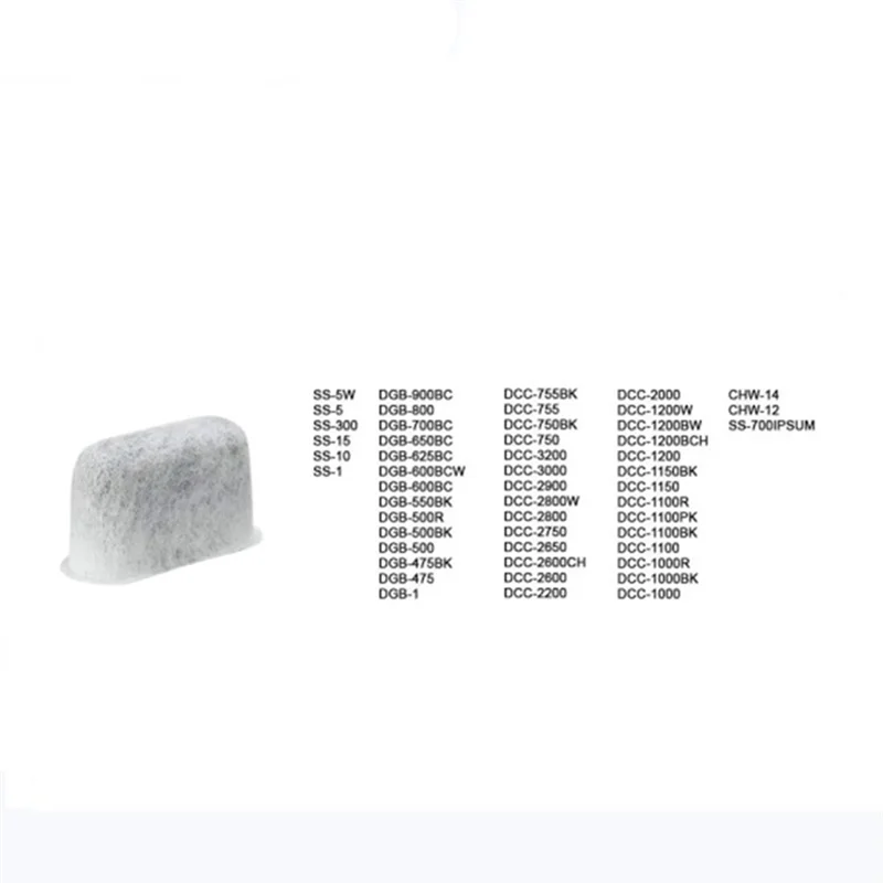 

New 10Pcs Replacement Activated Charcoal Water Filters for Cuisinart Coffee Machines