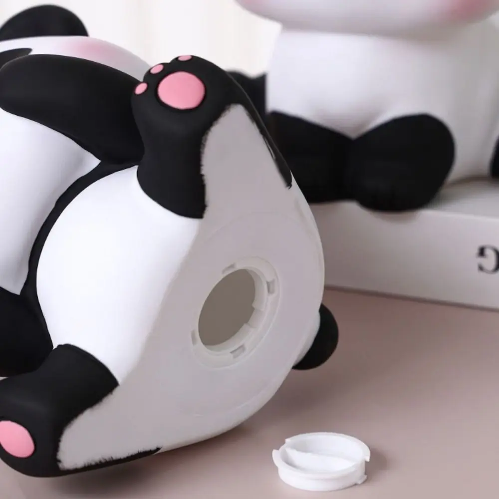 Simple Cute Design Panda Piggy Bank Cartoon Anti-fall Sitting Panda Saving Box Unbreakable Animals Ornaments Desktop