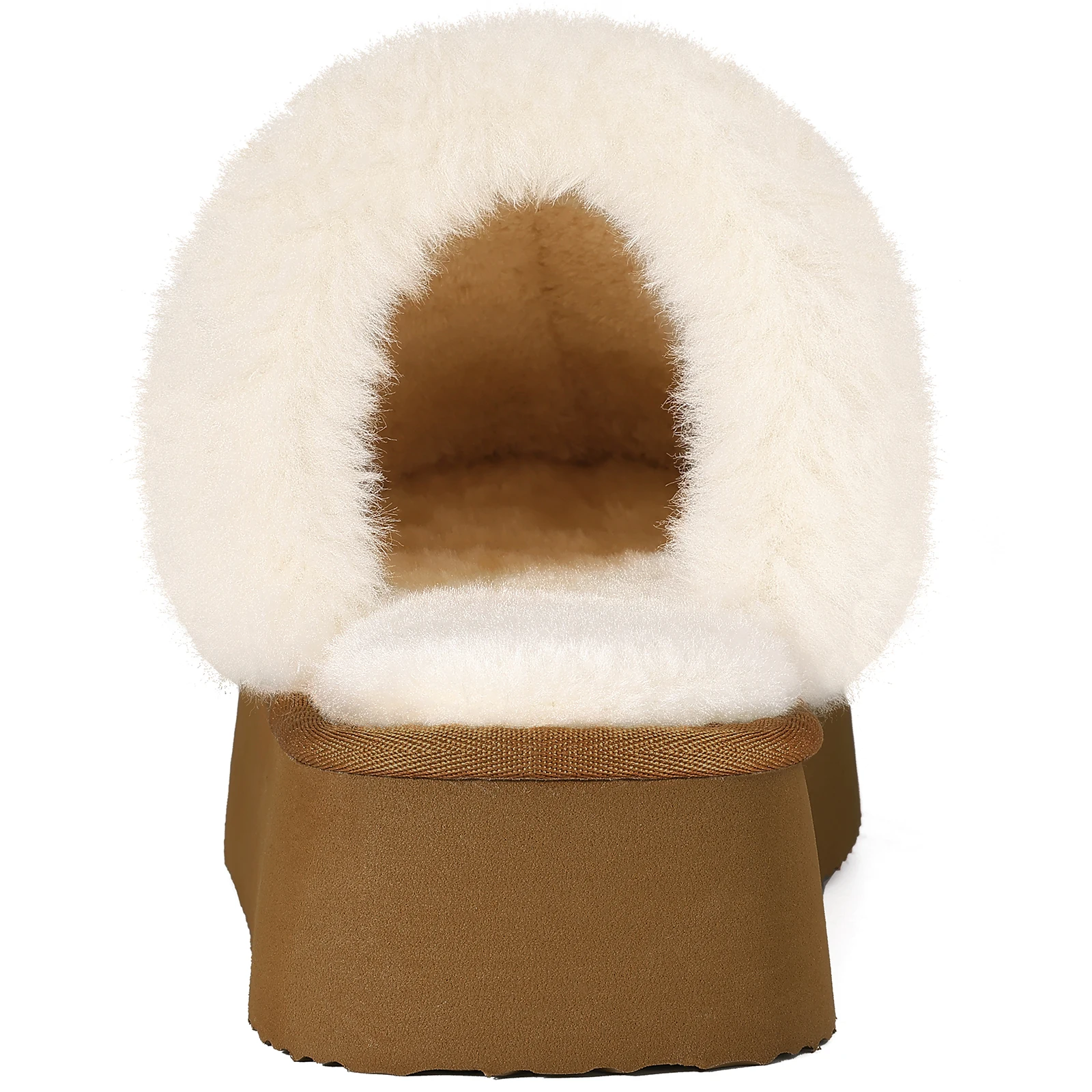 Chinelos Kidmi-Inverno Fuzzy para Mulheres, Interior, Plataforma, Fofo, Antiderrapante, Chinelos de Casa com Espuma de Memória, Sapatos para Quarto