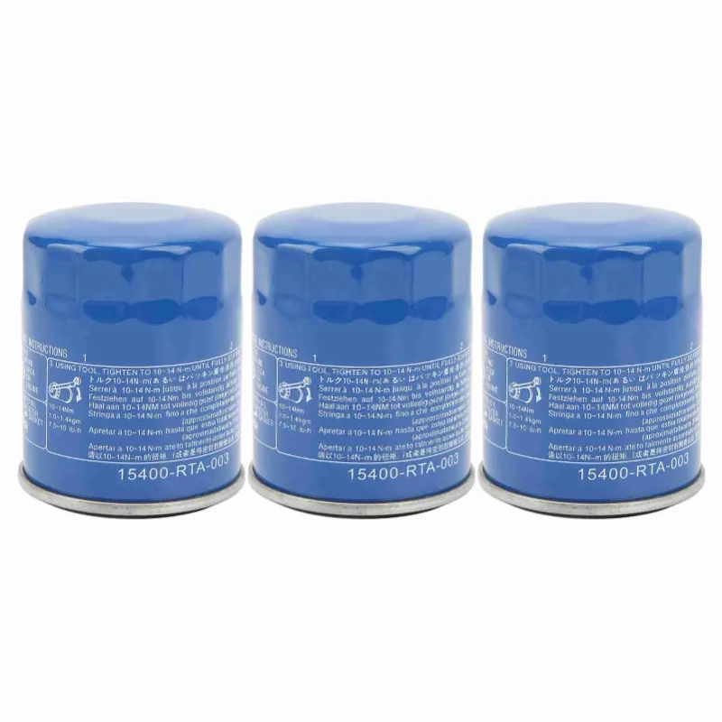 3pcs Oil Filters Metal Stable High Efficiency Engine Oil Filter 15400 RTA 003 Replacement For ACCORD