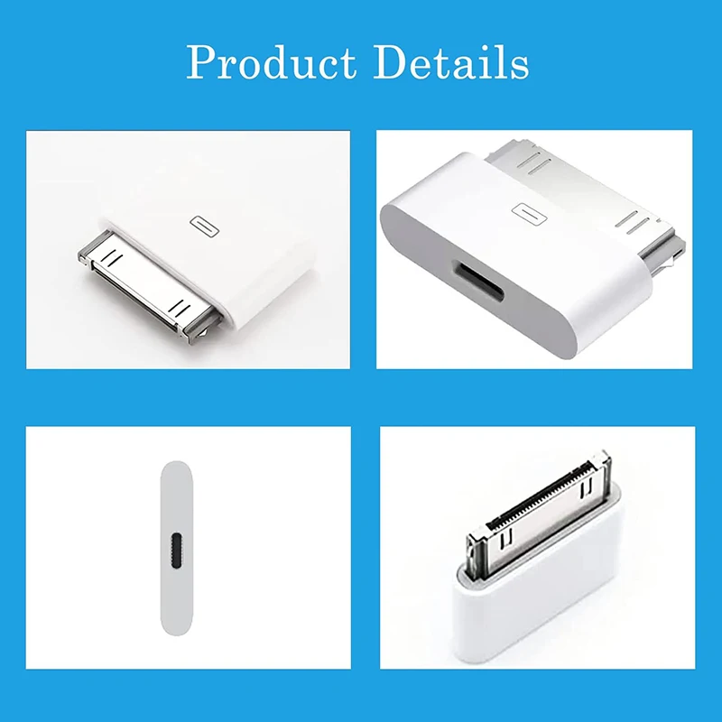 للإضاءة 8 دبوس أنثى إلى 30 دبوس ذكر محول آيفون 4 4s 3G 3Gs iPad 3 2 1 آي بود اللمس شحن مزامنة موصل محول