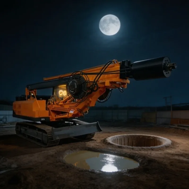 YCR50 Compact Mini Rotary Drilling Rig Small Drill Rig Foundation Machine 50kNm Torque 20m Depth for Foundation Project
