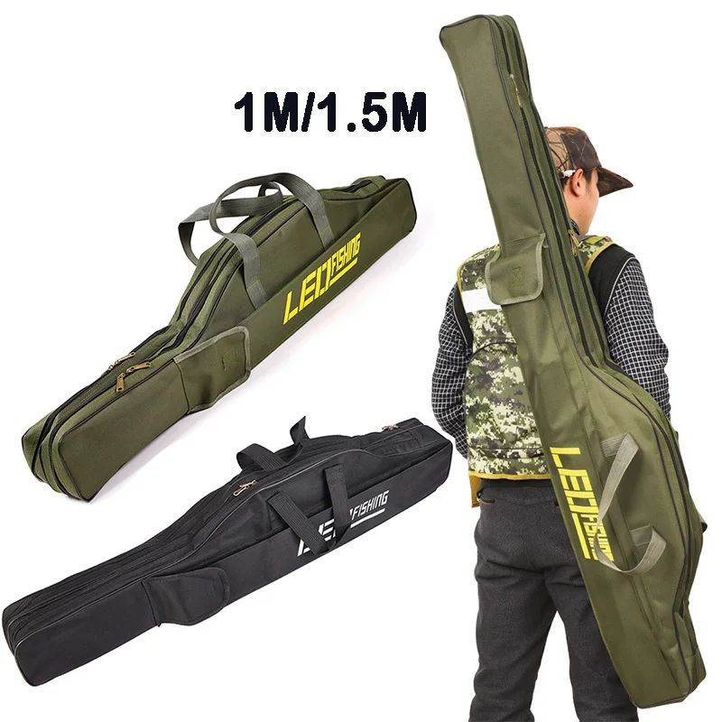 

Waterproof Big Belly Fishing Rod Bag 1M/1.5M Fishing Gear Storage Bag Large Capacity For Storage Fishing Accessories