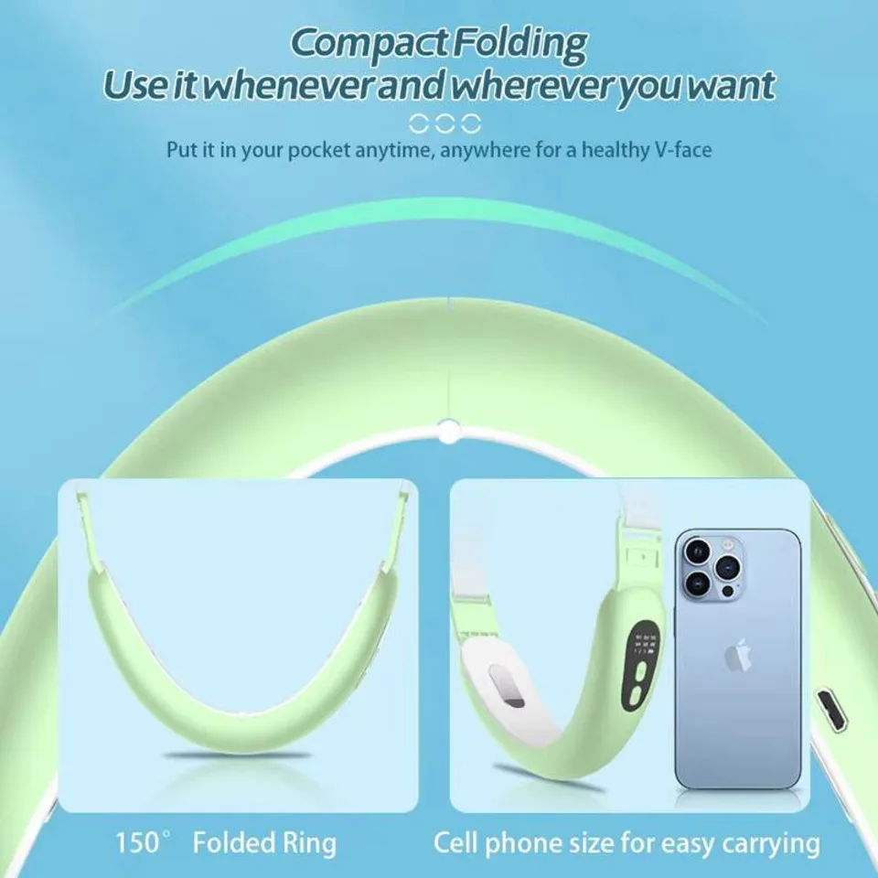 미세 전류 진동 뷰티 뷰티 마사지, 핫 압축 EMS 다기능 V 페이스 장치, 슬리밍 마사지기, 뷰티 기기