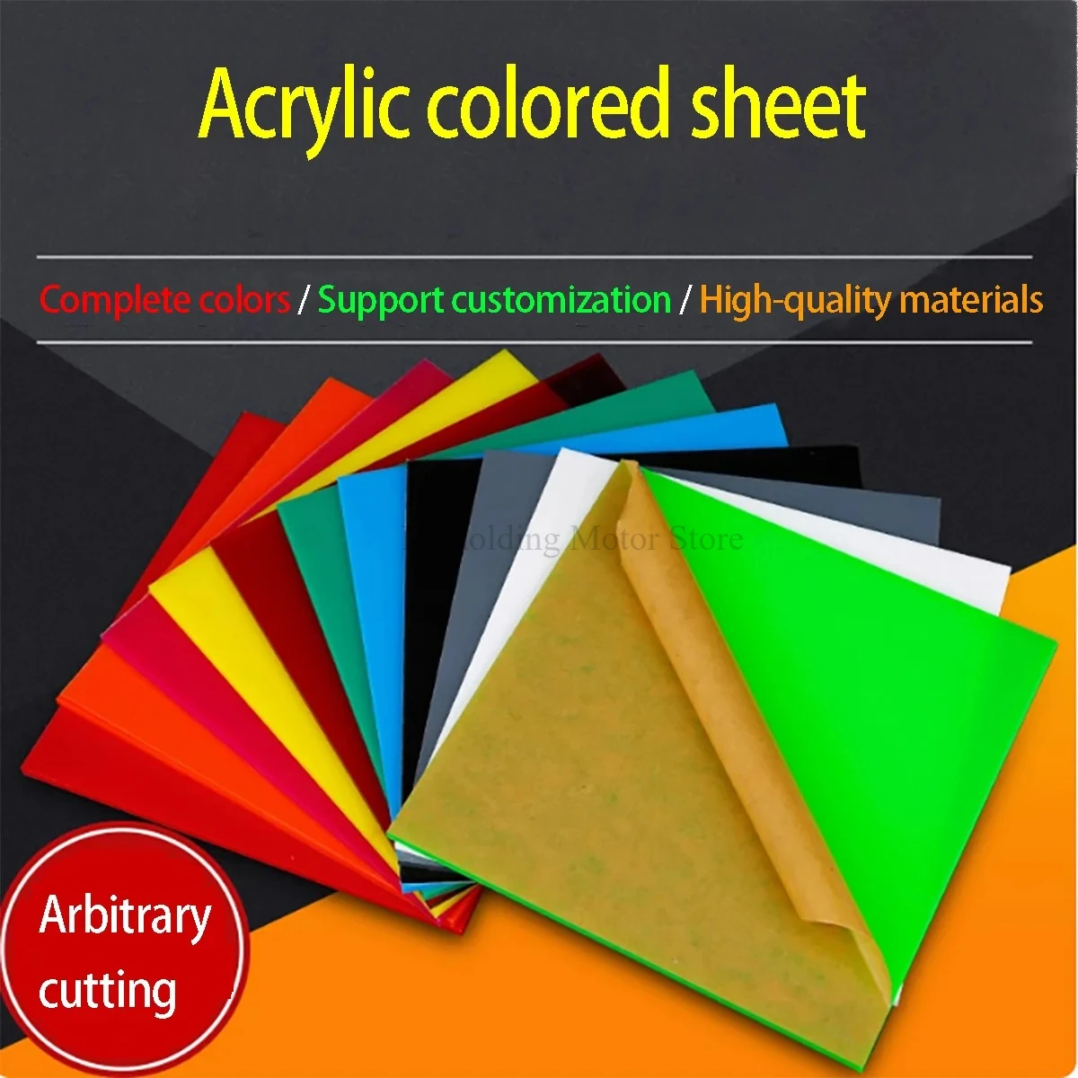 Thick 2-5mm Acrylic Board Color Opaque Blanks Plate Organic Glass Decorative Board