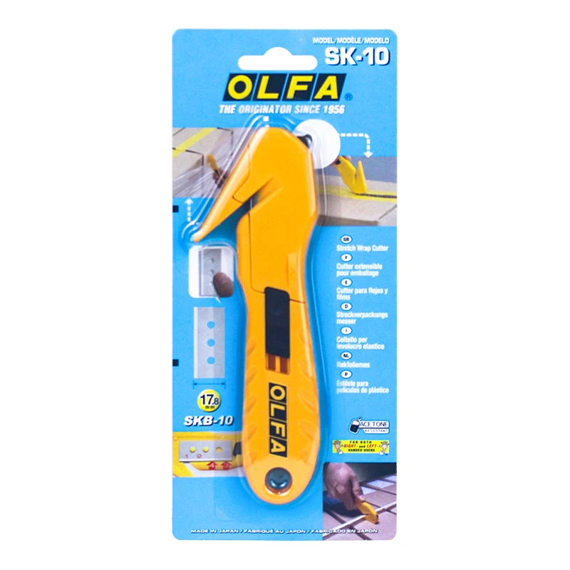 Japan OLFA Aliva carton safety knife SK-10 Unpacking knife Shrink film plastic bag safety cutting knife