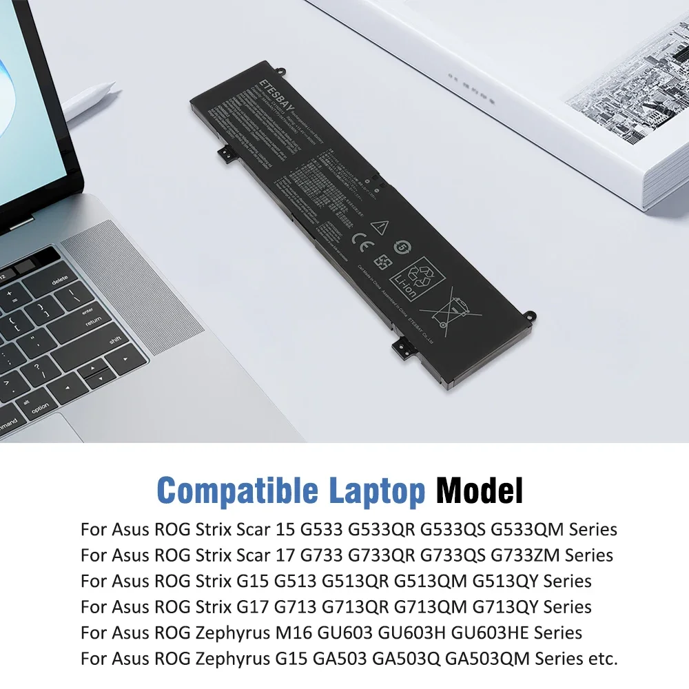 ETESBAY C41N2013 C41N2013-1 For Asus ROG Strix G513 G513IM G713 G713IM G713QM Rog G533 G533QM G533QR G733 G733ZM Laptop Battery