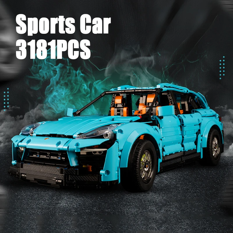 Blocs de construction de voiture SUV, échelle 1:8, Kit de modèle de ville, voiture de sport, briques, ornements, Collection de véhicules, jouets DIY, cadeaux créatifs, 3181 pièces