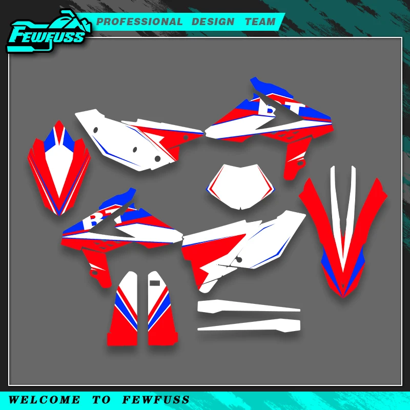 

Fewfuss Graphics Decals Stickers Motorcycle Background Custom Number For Beta RR 2013 2014 2015 2016 2017
