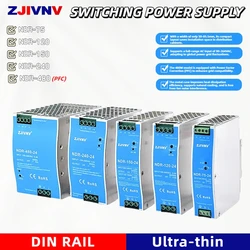 NDR-75 NDR-120 NDR-150 NDR-240 NDR-480 Din Rail Switching Power Supply Rail mounted switch power supply DC 12V 24V 36V 48V