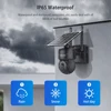SECTEC 투야 태양광 PTZ 카메라 보안 와이파이 CCTV 무선 방수 감시 카메라, 야외 야간 투시, 3MP 5