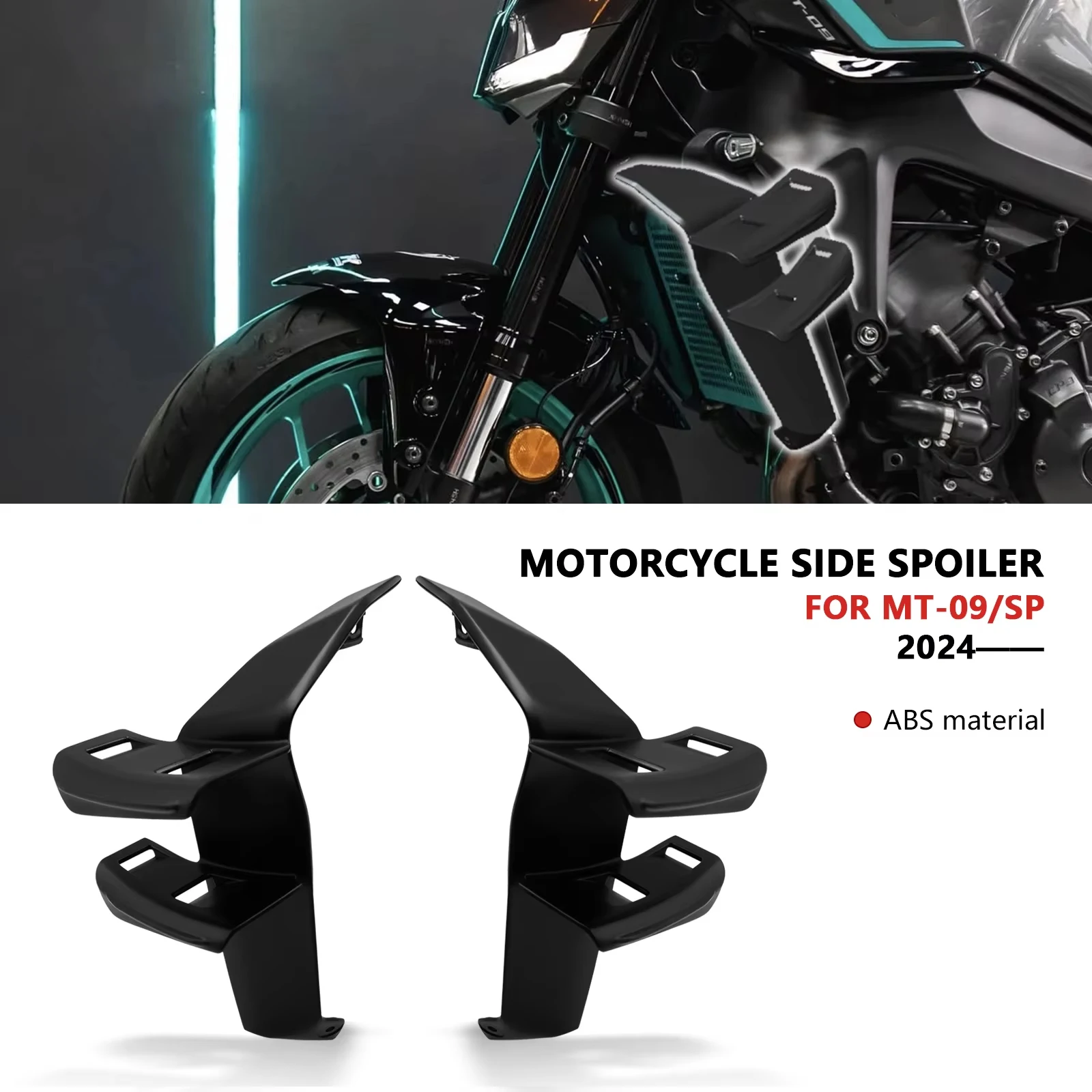 

Для MT-09 MT09 SP 2024 2025 + боковые крылья, боковые обтекатели, боковые спойлеры, спойлеры для мотоциклов, аэродинамические крылышки, новые аксессуары