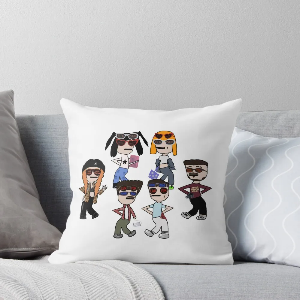 

Monigotes de Ruslana, Chiara, Violeta, Martin, Juanjo y Paul Thin de OT 2023. Throw Pillow Covers For Sofas Sofas Covers pillow