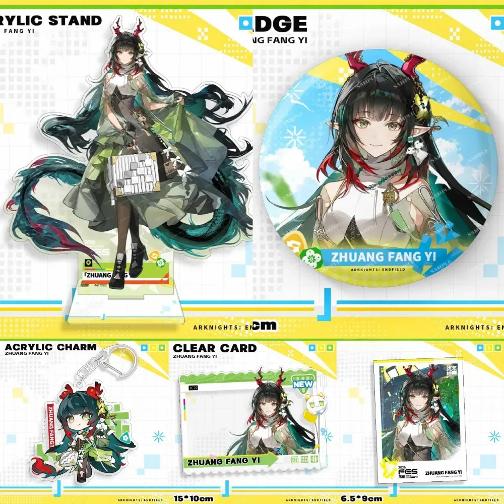 Arknights Endfield Acrylic Stand Arcane Camille Perlica Keychain Clear Card Badge Game Character Desktop Ornament Anime Fan Gift