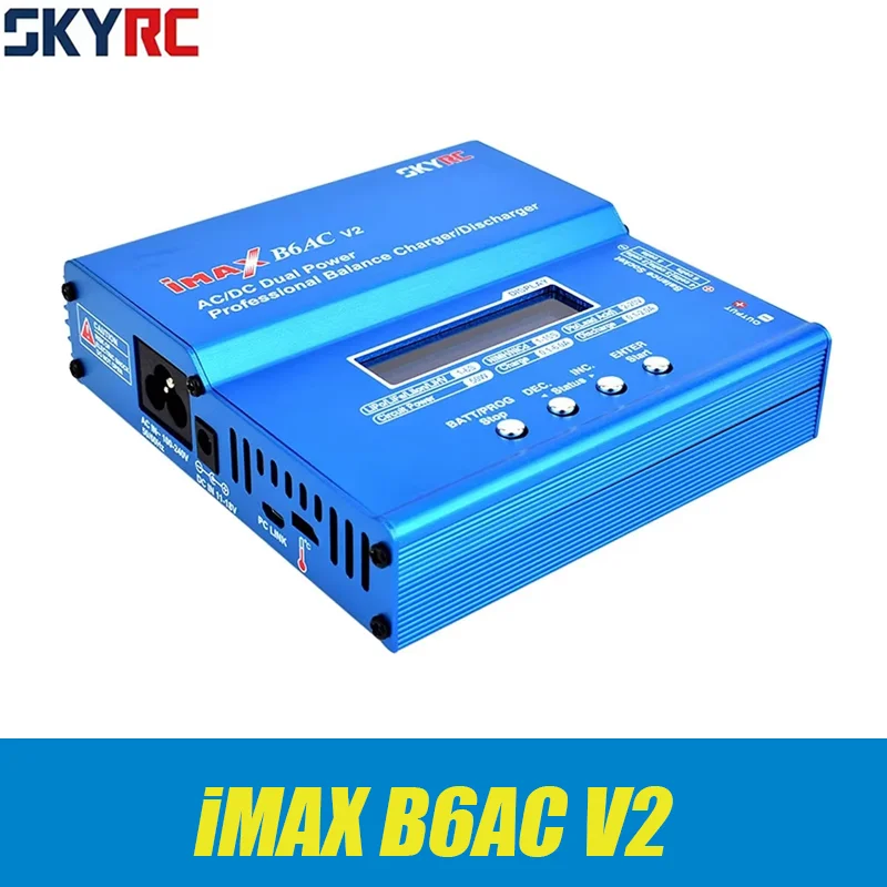 SKYRC iMAX B6AC V2 50 Вт 6A Балансное зарядное устройство Разрядник Цифровой ЖК-экран Литий-ионный Nimh Lipo аккумулятор для зарядки аккумулятора модели RC