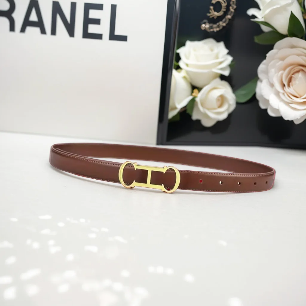 2024﻿ Women Vintage Golden Black Waistband Genuine Leather Cowskin Buckle Belt for Pants Jeans Dresses Famous Brand Belt Women