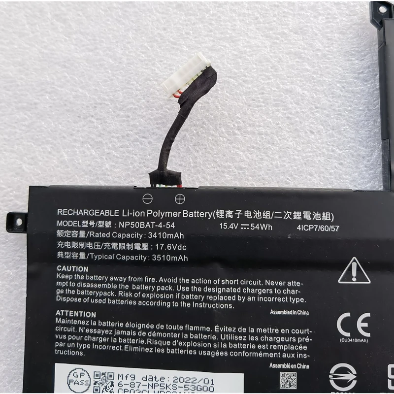 Imagem -02 - Rozfaro-bateria do Portátil Np50bat454 687-npsks-53g00 para Toshiba Np70 Jiangxin X17 At22 Jiangxin X15 Xs22 Xs2023 Hasee T8-da7np i7