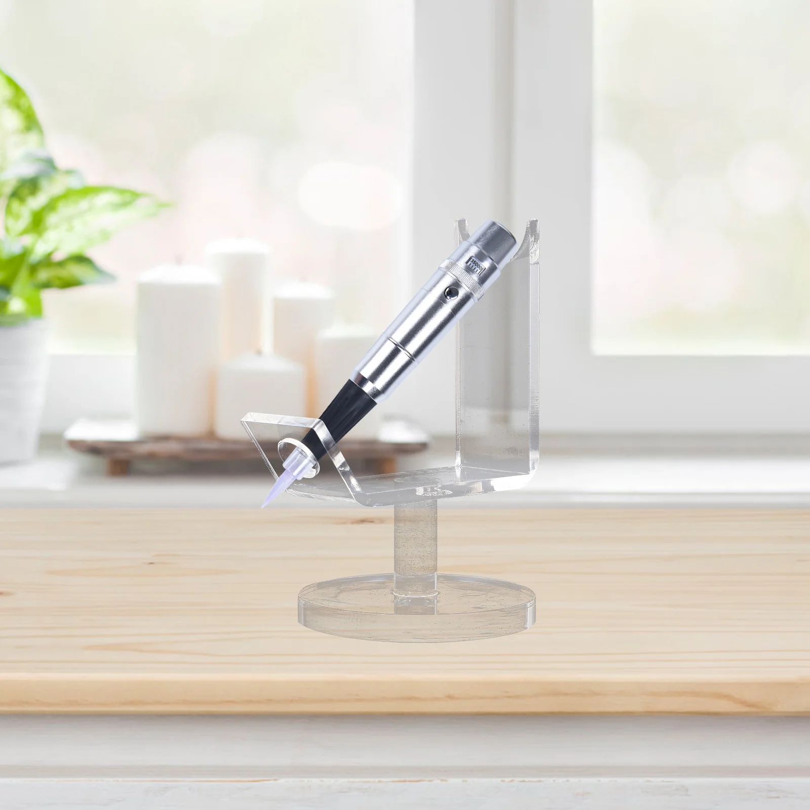 

1Pcs Acrylic Display Rack Multi-Functional Transparent Stand Tattoo Machine Eyebrow Pen Holder Desktop Storage Rack