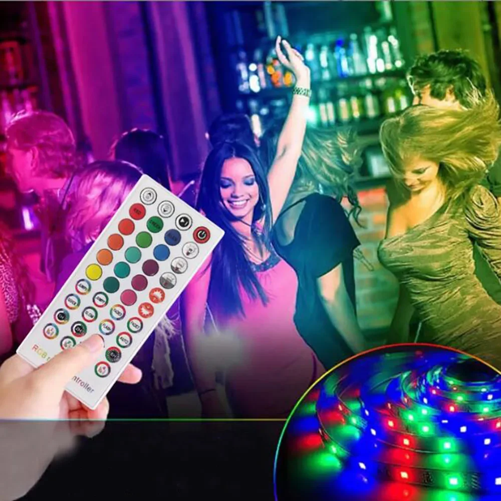 Bluetooth Music Controller DC5-24V MIC Sound Sensor Timing 40Keys IR Remote Wireless APP Control For 3528 5050 RGB LED Strip
