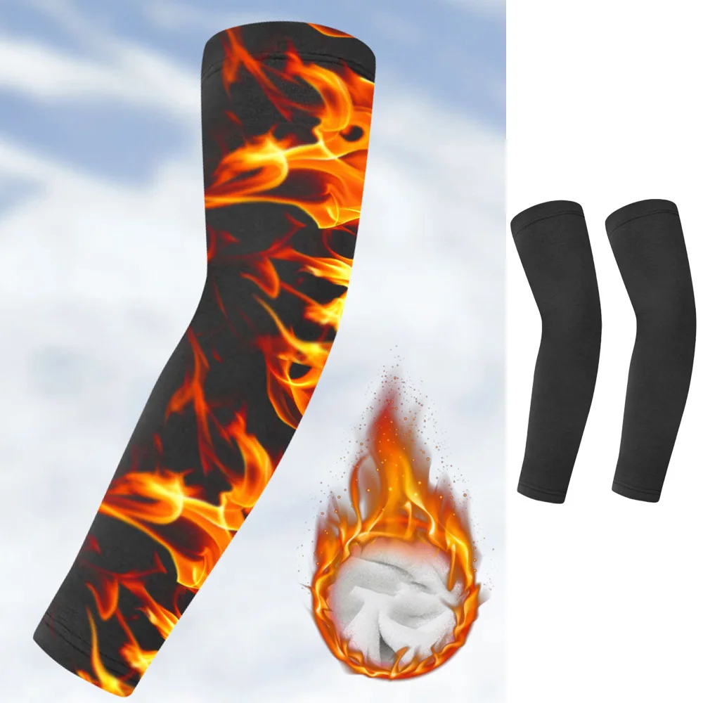 1 Paar Winter Manchetten Houden De Koude Mouwen Arm Covers Fietsen Arm Warmer Unisex Verdikte Elleboogbeschermers Armmouwen Sport Outdoor