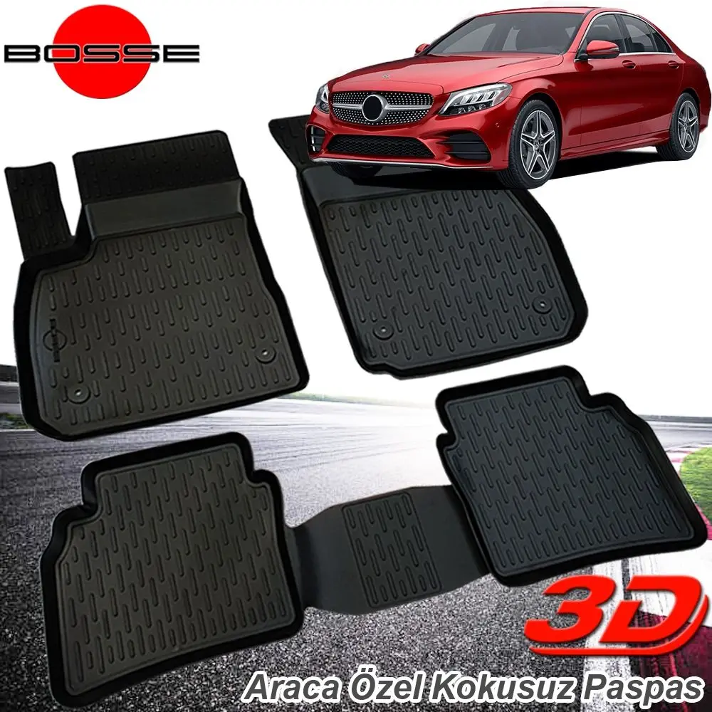 For Mercedes C Series Mat W205 Mat 3D Pool 2014 2020 BOSSE