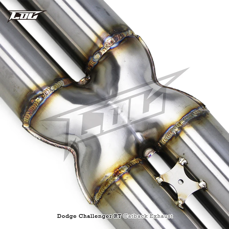 Tunging Catback Uitlaat Voor Dodge Challenger 5.7L RT 2016-2022 Auto Uitlaatsysteem Escape Rvs Uitlaatpijp