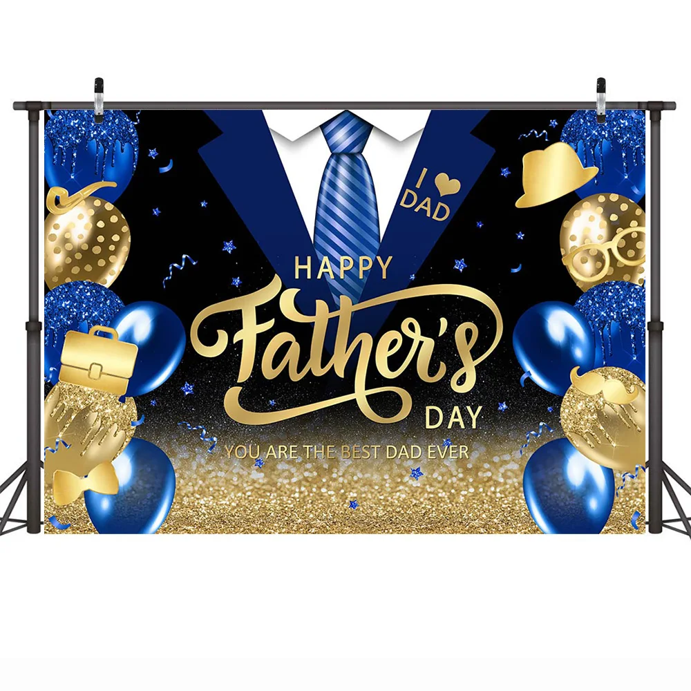 عيد الأب السعيد خلفية زينة التعادل بالونات بريق النقاط الرايات خلفية الحب أبي الهدايا الأسرة لوازم الحفلات الدعائم