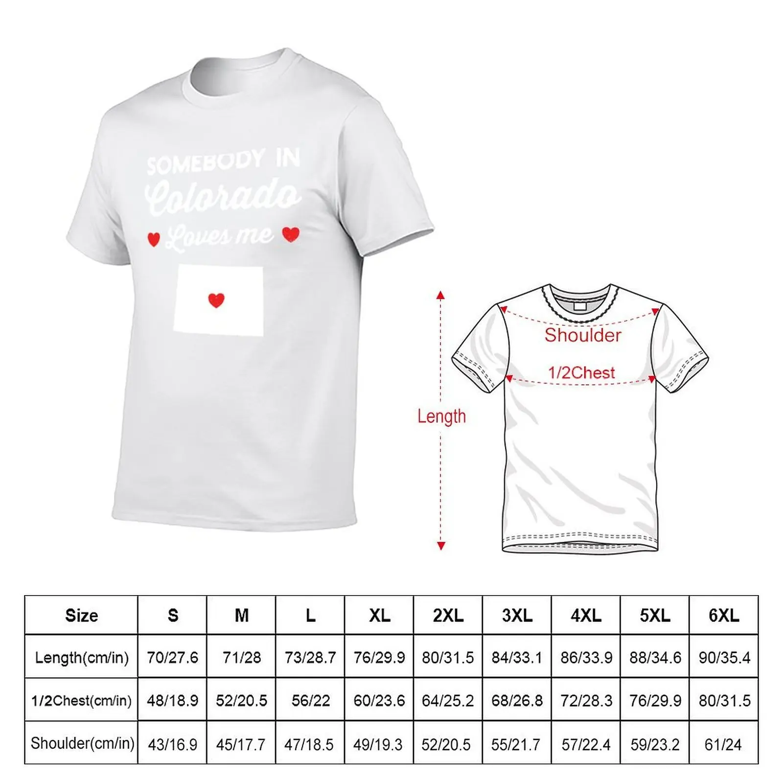 Somebody In Colorado Loves Me: Funny Home State Pride Gift - Baby Love Colorado Map USA T-Shirt anime tshirt T-Shirt