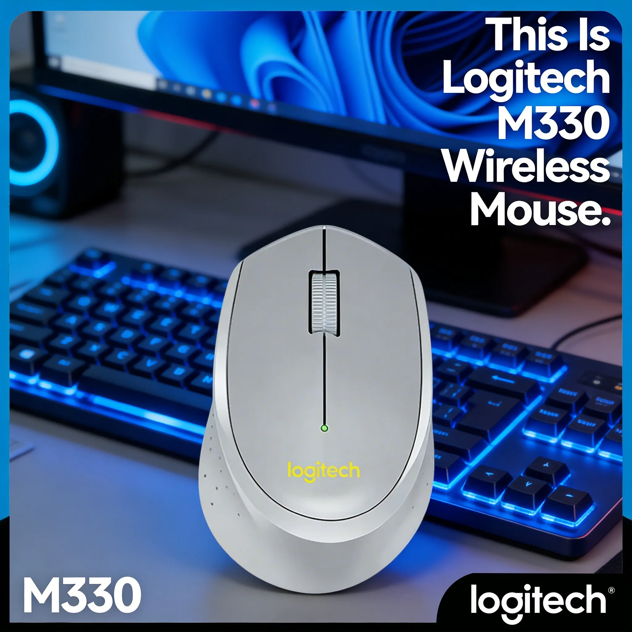 

1000DPI Logitech M280/M330 - Точное оптическое отслеживание