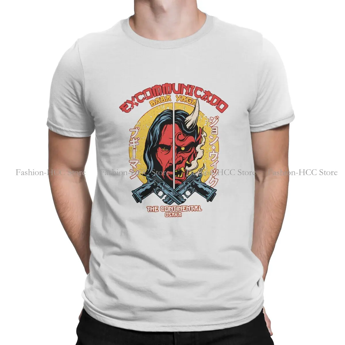 Excommunicado The Continental Osaka Hipster TShirts Polyester John Wick Film Men GraphicStreetwear T Shirt Round Neck