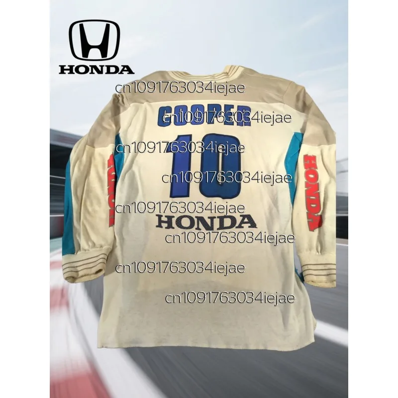 

Джерси для внедорожного мотоцикла Honda 2025 года Mountain # Винтажная футболка с длинными рукавами 10, повседневная быстросохнущая дышащая одежда