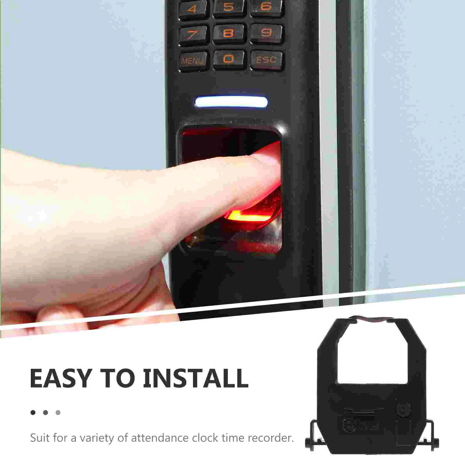 Time Clock Ribbon Accessory Attendance Machine Accessories Part Replacement for Recorder