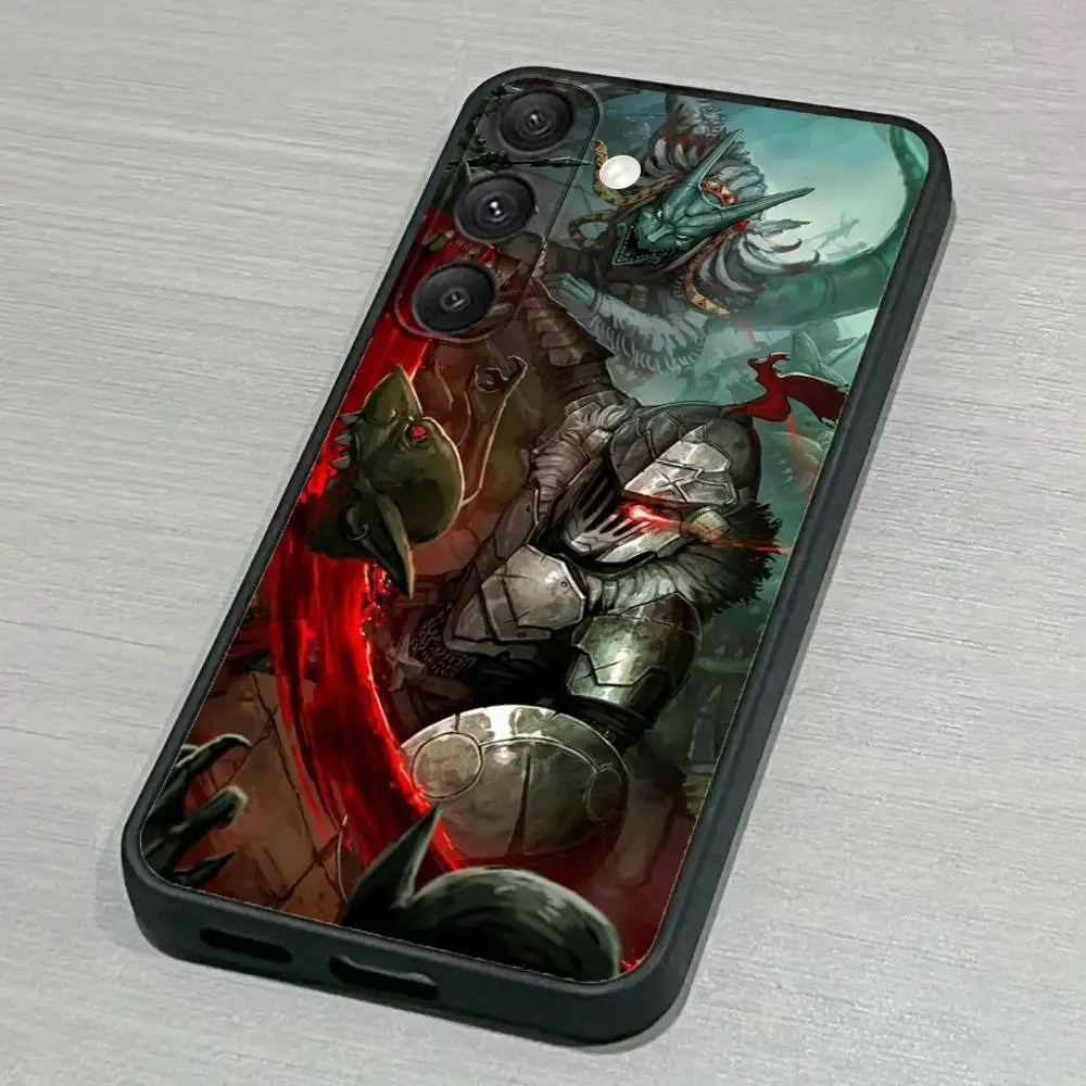 Casing Ponsel G-GoblinS Slayer untuk Samsung S25,S24,S23,S22,S21,S20,S10,Ultra,Plus,Lite,FE, Sampul Hitam Silikon Lembut