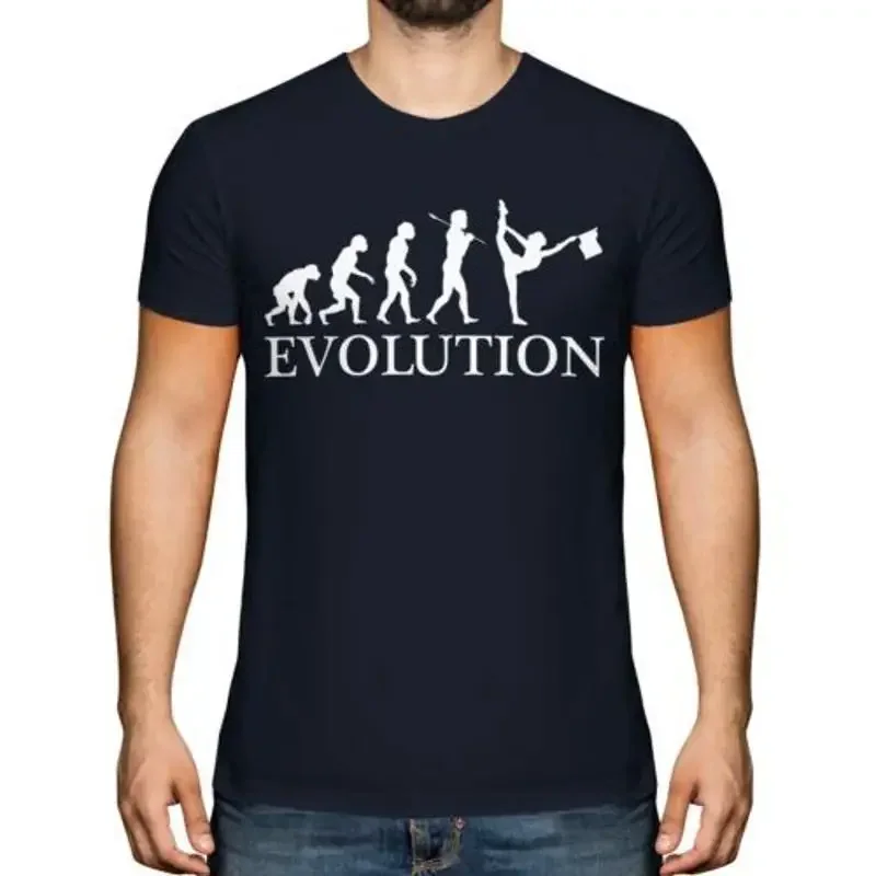 Evolution Turning Flag Men T-Shirt Gift Launcher Equipment