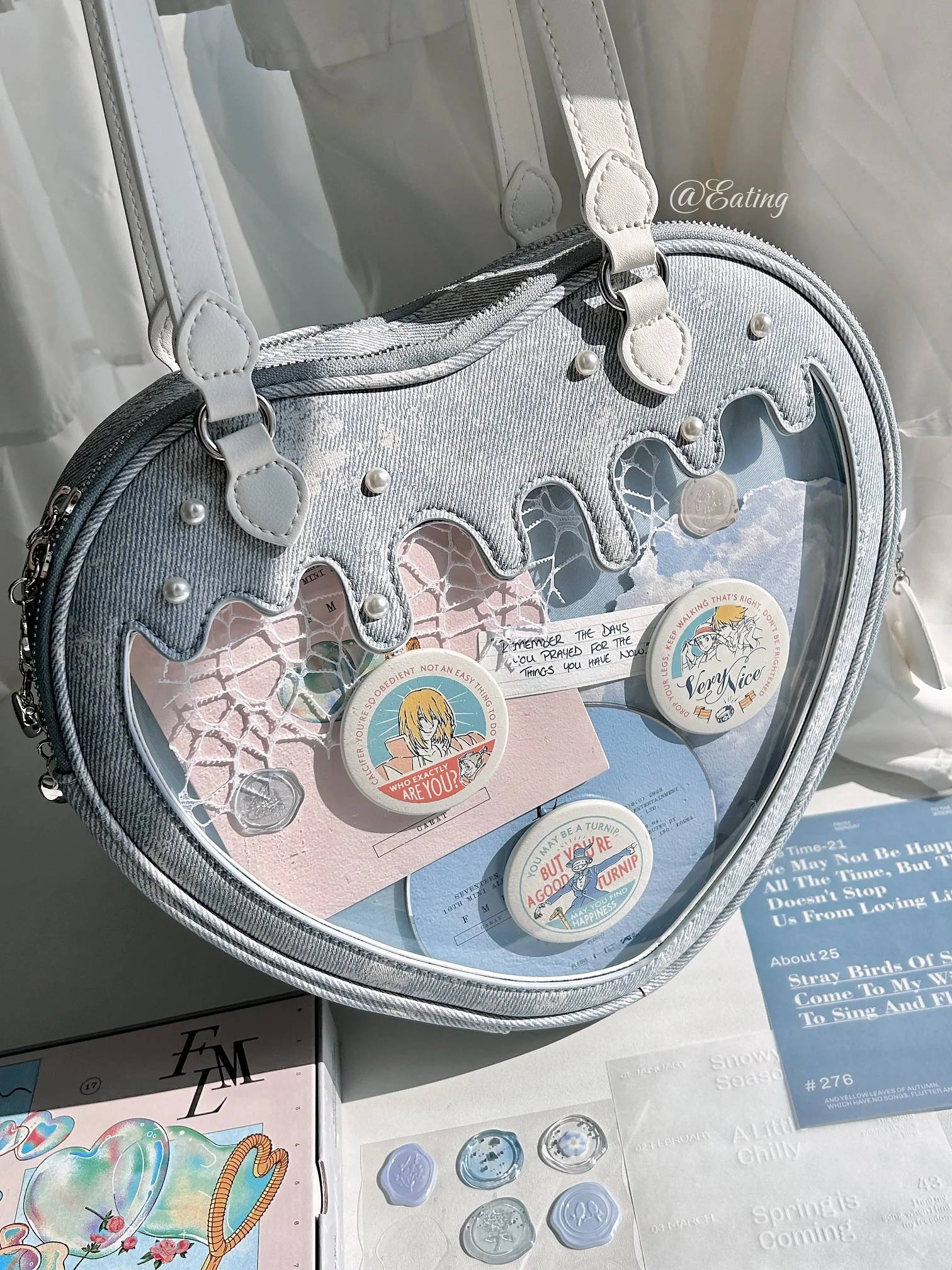 Borsa a tracolla dal design originale Heartache Berry Love Pain Ins giapponese morbida sorella Maca Beauty Girl Dragon