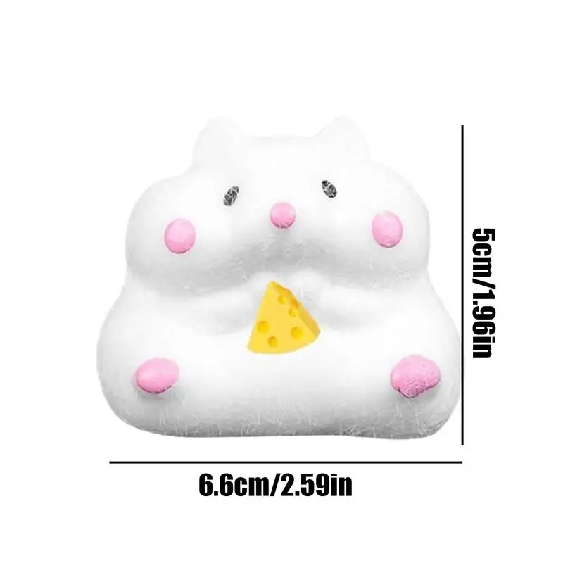 フィジェット スクイーズ おもちゃ ハムスター ソフト アニマル ハムスター スクイーズ 感覚玩具 伸縮性のあるピンチ緩和 フィジェット 男の子 女の子 子供 ティーン用