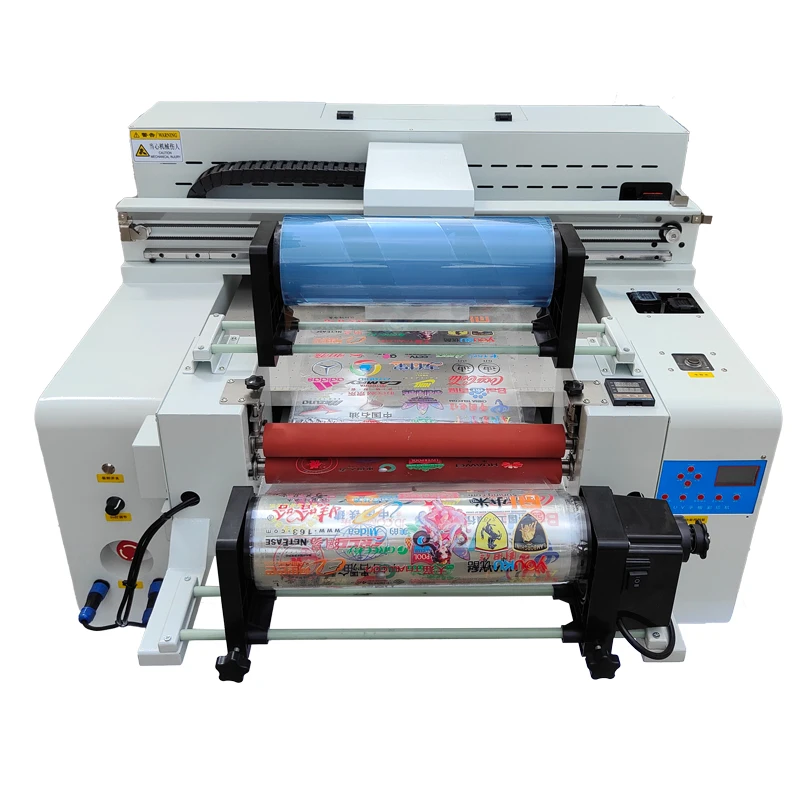 Inkjet Uv Printer 6050 Machine XP600 I3200UI Head Wood Print Flatbed Uv Printer With A3 UV DTF Printer Roll