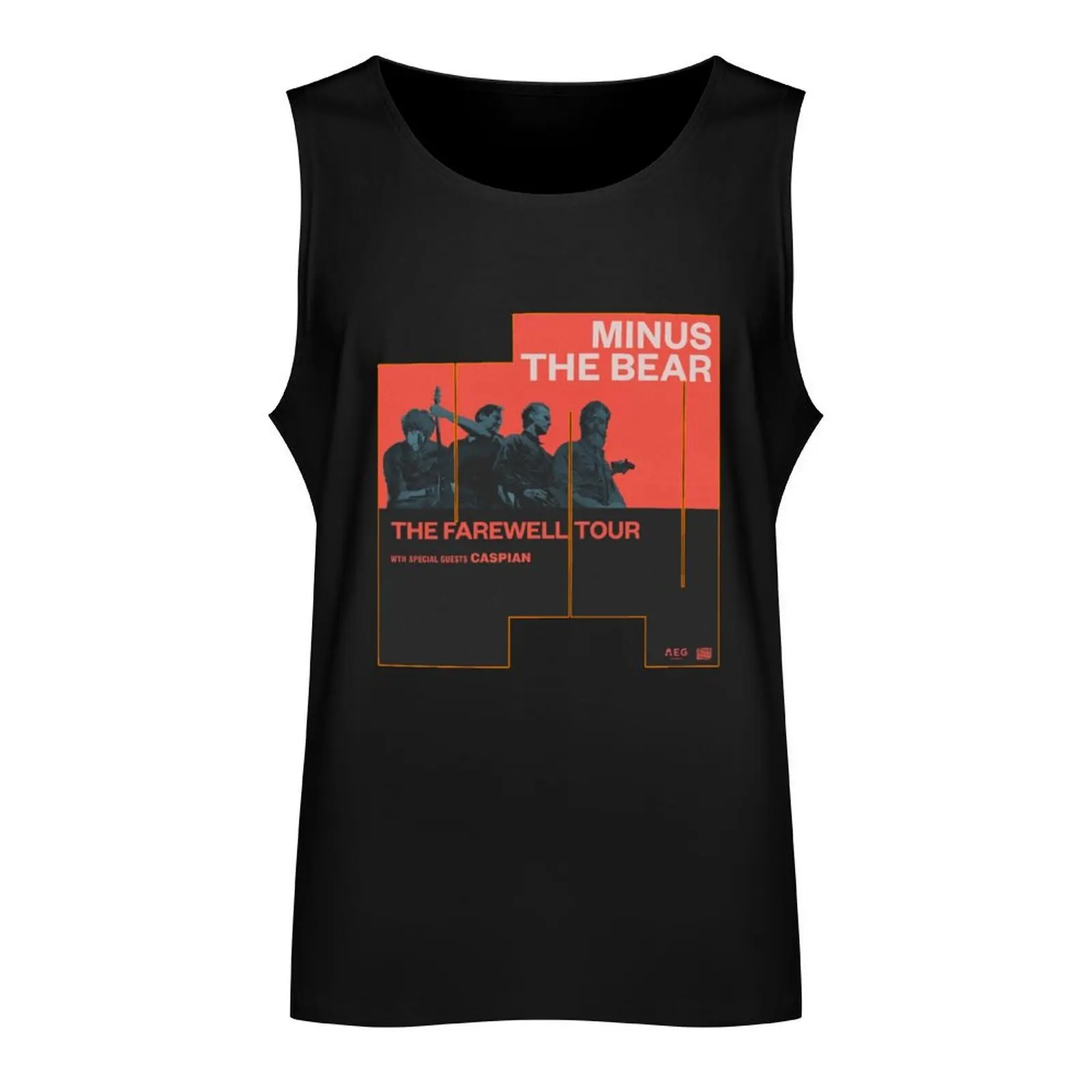 MINUS THE BEAR WITH CASPIAN TOUR 2018 CONCERT Tank Top Gym man singlet for men Men's tops