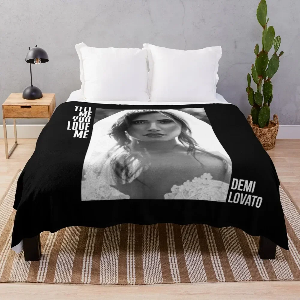 

Demi Lovato, Tell Me You Love Me Throw Blanket Decorative Sofa Softest Blankets For Baby Single Blankets