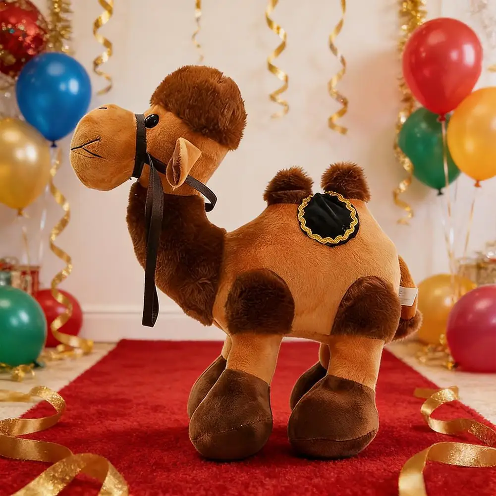

Desert Camel Fur Plush Toys Creative Funny Stuffed Animals Plush Toy Fluffy Camel Doll Soft Gift For for Kids Boys Girls 30CM