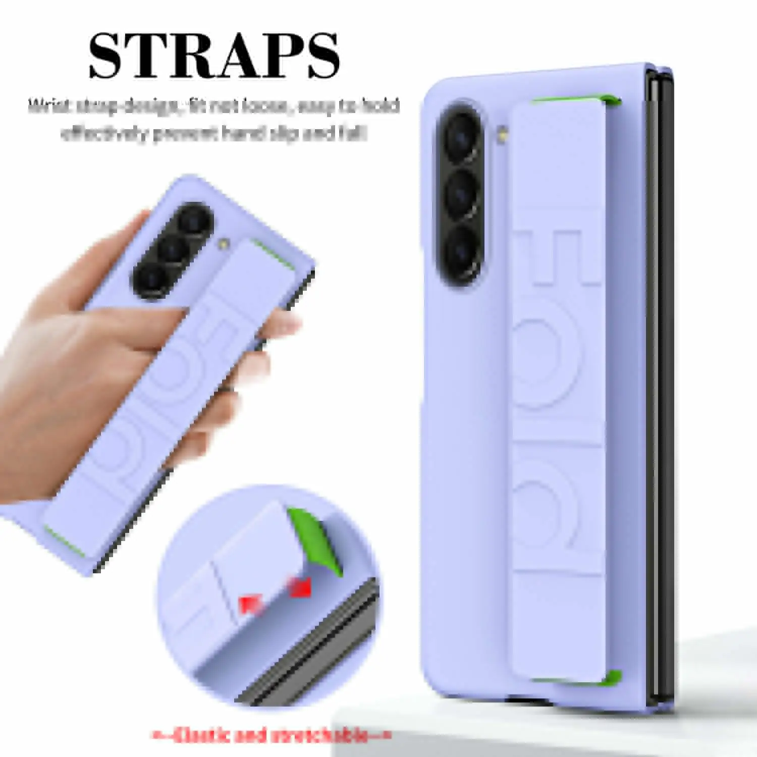 New Luxury Wrist Hand Strap Case For Samsung Galaxy Z Fold 7 6 5 4 3 2 5G Protective Cover Fundas Coque Capa Shell