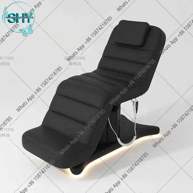 Electric beauty bed Multifunctional eyelash massage bed Special folding lifting pattern embroidery bed for beauty salons