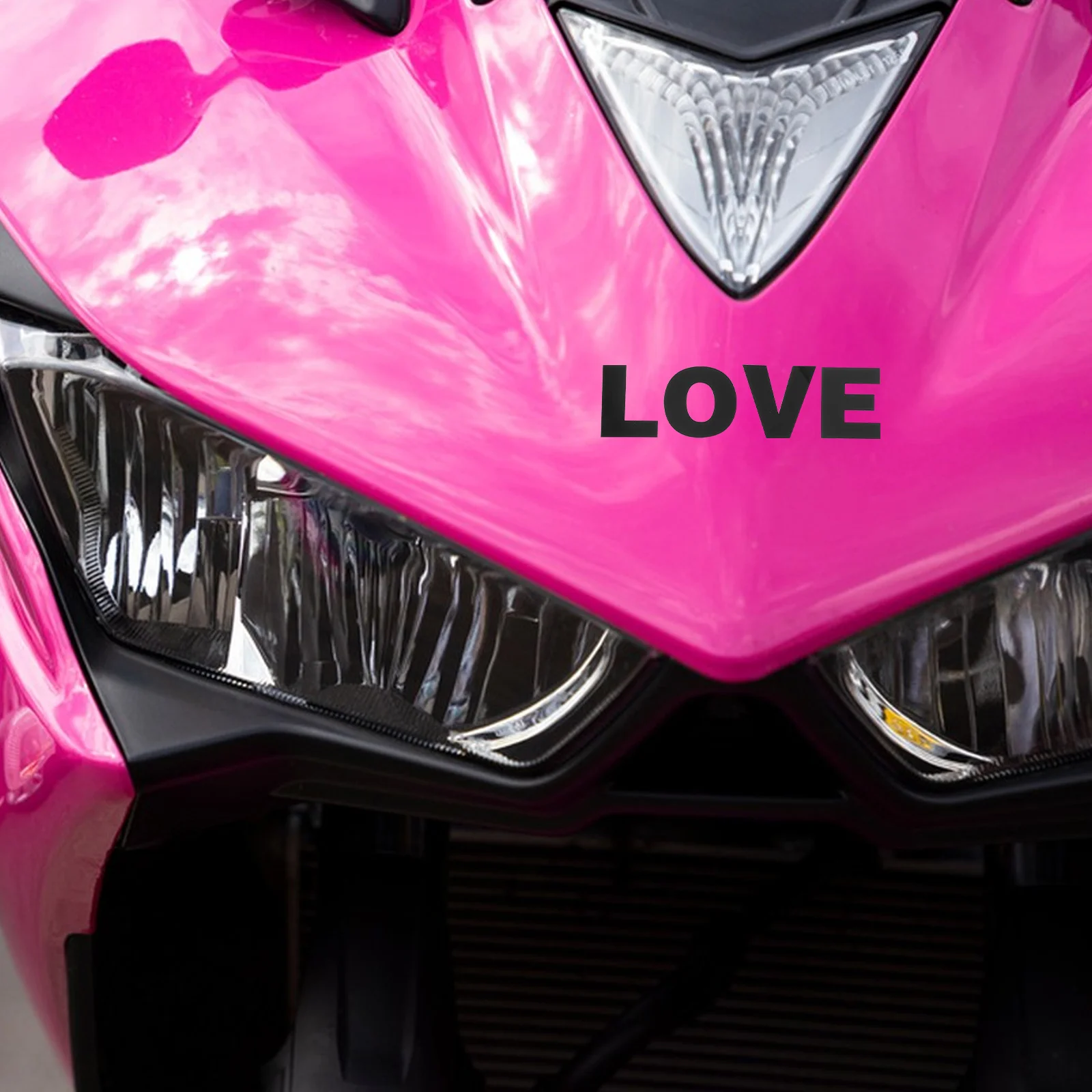 2Pcs Car Decorative Reflective Alphabet Stickers Black Vinyl Letters Self-Adhesive for Motorcycle Custom Vehicle Decals