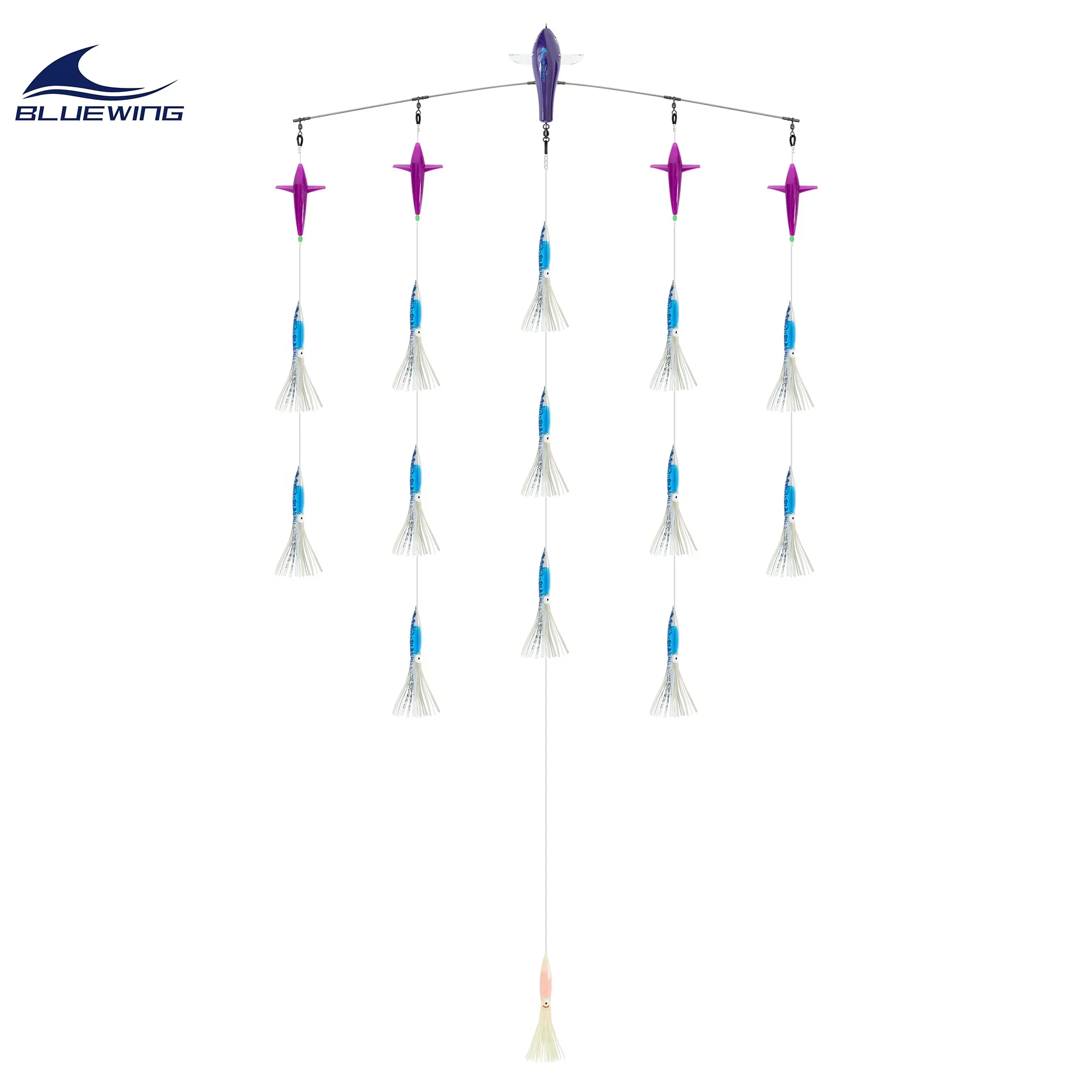 BLUEWING 316 Stainless Steel Rod 6in/9in Floating Squids 36