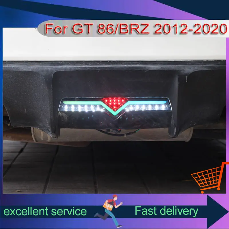 LED Rear Bumper Lamps For Toyota GT 86 BRZ 2012-2020 Car Modification Taillights With Driving Brake Lights Automobile Assembly