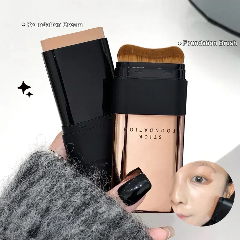 Two In One Concealer Foundation Stick Facial Matte Waterproof Bronzer Contouring Face Coverage Moisturizing Cream