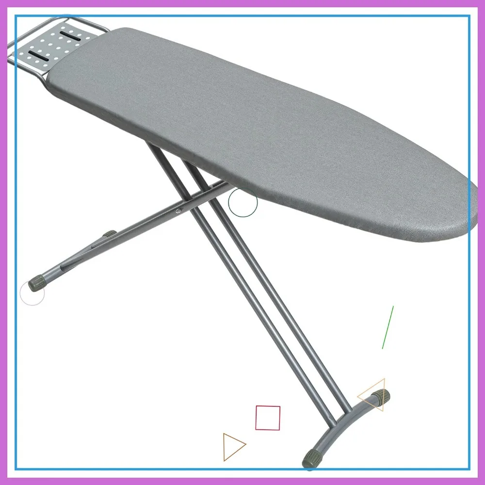 

Full Size Ironing Board 43x13, Heavy Duty with Iron Rest, Heat Resistant Pad