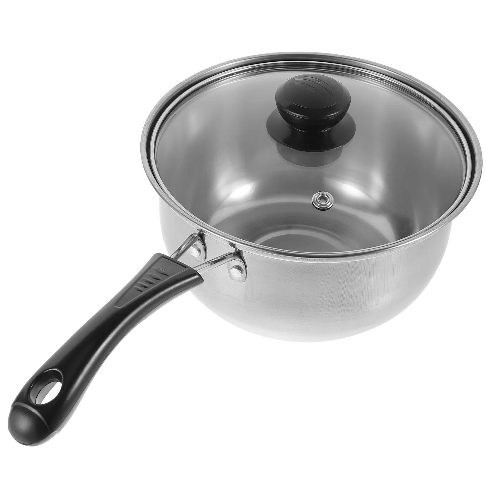 

Stainless Pot Milk Small Cooking Soup Pan Mini Saucepan Steel with Lid